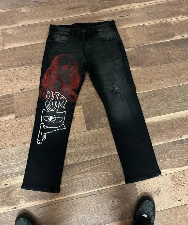 SDL Black and Red Pant