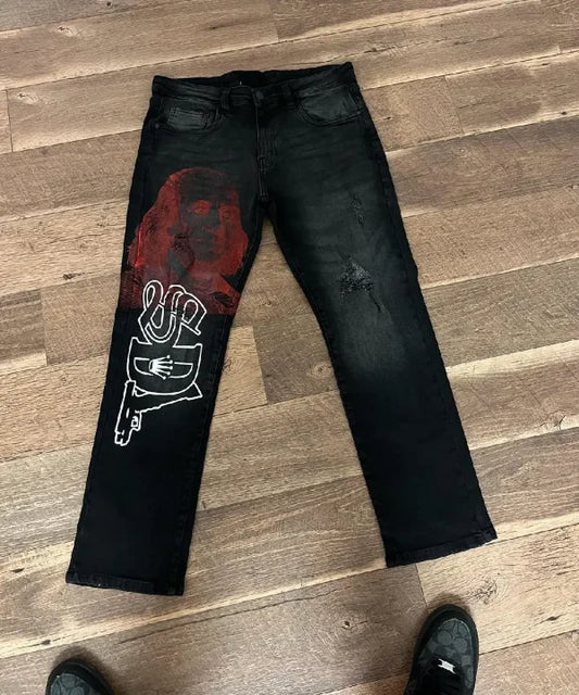 SDL Black and Red Pant