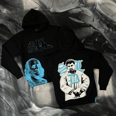 SDL Black with Blue Hoodie
