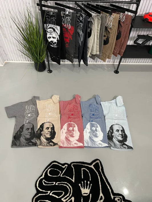 SDL Stripe Zip T-Shirt
